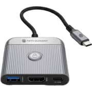 Fifth Element LINK 3 Port USB-C Hub Grey - FEUH3IN1C3G