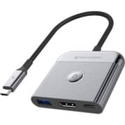 Fifth Element LINK 3 Port USB-C Hub Grey - FEUH3IN1C3G