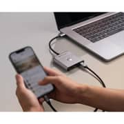 Fifth Element LINK 3 Port USB-C Hub Grey - FEUH3IN1C3G