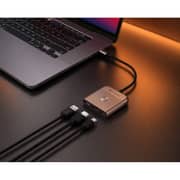Fifth Element LINK 3 Port USB-C Hub Grey - FEUH3IN1C3G