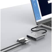 Fifth Element LINK 3 Port USB-C Hub Grey - FEUH3IN1C3G