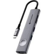 Fifth Element LINK 8 Port USB-C Hub Grey - FEUH8IN1C8G