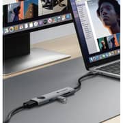 Fifth Element LINK 8 Port USB-C Hub Grey - FEUH8IN1C8G