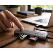 Fifth Element LINK 8 Port USB-C Hub Grey - FEUH8IN1C8G