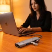 Fifth Element LINK 8 Port USB-C Hub Grey - FEUH8IN1C8G