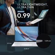 Asus ExpertBook (2026) Laptop - 3rd Series / Intel Core Ultra 7-356H / 14inch WQXGA+ / 1TB SSD / 32GB RAM / Shared Intel Graphics / Windows 11 Pro / English & Arabic Keyboard / Jet Fog / Middle East Version - [B9406CAA-TH1328X]