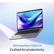 Asus ExpertBook (2026) Laptop - 2nd Series / Intel Core Ultra 7-255H / 14inch WUXGA / 512GB SSD / 32GB RAM / Shared Intel Graphics / Windows 11 Pro / English & Arabic Keyboard / Misty Grey / Middle East Version - [P3406CCA-LY0064X]