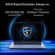 Asus ExpertBook (2026) Laptop - 2nd Series / Intel Core Ultra 7-255H / 14inch WUXGA / 512GB SSD / 32GB RAM / Shared Intel Graphics / Windows 11 Pro / English & Arabic Keyboard / Misty Grey / Middle East Version - [P3406CCA-LY0064X]