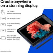 HP OmniBook X Flip 2-in-1 Convertible (2026) Laptop - 3rd Series / Intel Core Ultra 7-355 / 14inch 2K / 512GB SSD / 24GB RAM / Shared Intel Graphics / Windows 11 Home / English Keyboard / Blue / International Version - [14-KP0023dx]