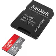SanDisk Ultra PLUS MicroSD Memory Card 128GB Grey/Red - SDSQUBQ-128G-ATGIA