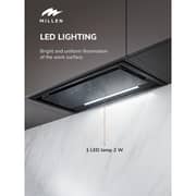 Millen HYPER M 600 GS BL Built-in Fully Integrated Hood 52cm Black