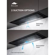 Millen HYPER M 900 GS BL Built-in Fully Integrated Hood 70cm Black
