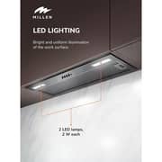 Millen HYPER M 900 BBL Built-in Fully Integrated Hood 70cm Black