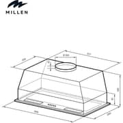 Millen HYPER M 900 BBL Built-in Fully Integrated Hood 70cm Black