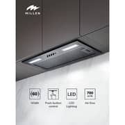 Millen HYPER M 600 BBL Built-in Fully Integrated Hood 52cm Black