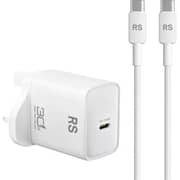 Riversong Wall Charger with USB-C to USB-C Cable White - RS284UK-CT