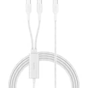 Belkin BoostCharge Pro USB-C to dual USB-C Cable 1.5m White - BKN-CAC004HQ1.5MWH