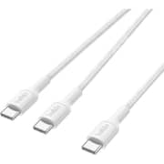 Belkin BoostCharge Pro USB-C to dual USB-C Cable 1.5m White - BKN-CAC004HQ1.5MWH