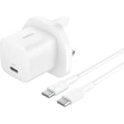 Belkin BoostCharge Wall Charger with USB-C Cable White - BKN-WCA012MY1MWH-B6