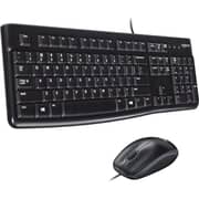 Logitech Wired Keyboard & Mouse Combo Black - MK120