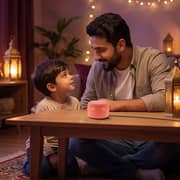 Yasmina Lite AI Smart Bluetooth Speaker Orange - Y-00026 + 12 Month Subscription