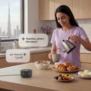 Yasmina Mini 3 Smart AI Bluetooth Speaker Black - Y-00027 + 12 Month Subscription