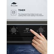 Millen Built-in Electric Oven 75L Black - MEOP 6002 BB