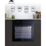 Millen Built-in Electric Oven 78L Black - MEOP 6001 BB