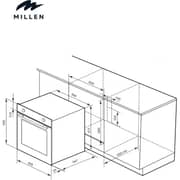 Millen Built-in Electric Oven 78L Inox - MEOP 6001 IX