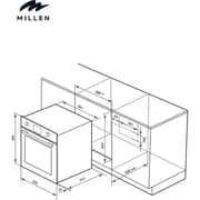Millen Built-in Electric Oven 78L Inox - MEOP 6003 IX