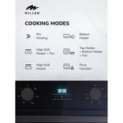 Millen Built-in Electric Oven 78L Black - MEOP 6003 BB
