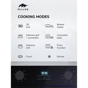 Millen Built-in Electric Oven 78L Black - MEOP 6004 BB