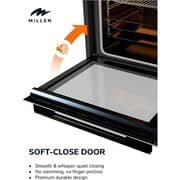 Millen Built-in Electric Oven 78L Black - MEOP 6004 BB