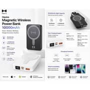 Hezire Power Bank 10000mAh White - HEZ-PBW10K-MAG+