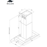 Millen Island Range Hood 90cm - MKIH 901 BB