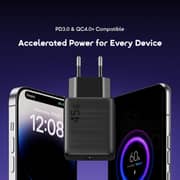 Oraimo 45W GaN Dual-Port Fast Charger USB-C + USB-A PD 3.0 – Black – OCW-5453ECC