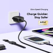 Oraimo 45W GaN Dual-Port Fast Charger USB-C + USB-A PD 3.0 – Black – OCW-5453ECC