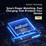 Oraimo 45W GaN Dual-Port Fast Charger USB-C + USB-A PD 3.0 – Black – OCW-5453ECC