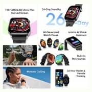 Oraimo Smart Watch AMOLED Display Bluetooth Calling IP68 – Black – OSW-814S