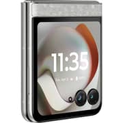 Motorola Razr 70 5G 256GB 8GB RAM PANTONE Bright White Dual Sim Smartphone + Buds Bass + Screen Damage Protection