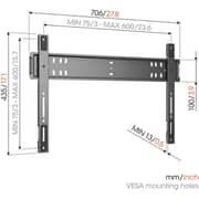 Vogel's ELITE Fixed TV Wall Mount Black - TVM 5705