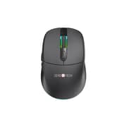 ZeroTech Lightweight Wired & Wireless Mouse 2.4G + Bluetooth with RGB Backlight – Black