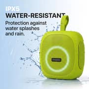 ZeroTech Portable Speaker with Ambient Lighting, 25 Watt IPX5 - Lime Green - ZPCS-P35GN