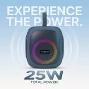 ZeroTech Bluetooth Portable Speaker with Ambient Lighting 25 Watt IPX5 - Grey - ZPCS-P35-GR