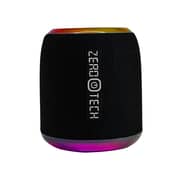 ZeroTech Mini Bluetooth Speaker with RGB Ambient Lighting, 5Watt IPX5 - Black - ZPCS-P225BK