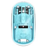 ZeroTech Wireless Bluetooth & 2.4G Mouse RGB 1600 DPI Rechargeable - Clear - ZM-WLC