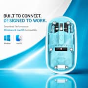 ZeroTech Wireless Bluetooth & 2.4G Mouse RGB 1600 DPI Rechargeable - Clear - ZM-WLC