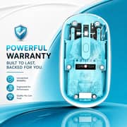 ZeroTech Wireless Bluetooth & 2.4G Mouse RGB 1600 DPI Rechargeable - Clear - ZM-WLC