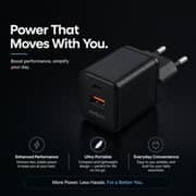 ZeroTech 35W GaN Fast Charger with 2 Ports – Black – ZA-35