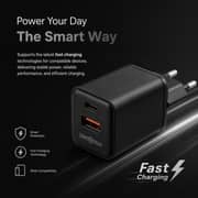 ZeroTech 35W GaN Fast Charger with 2 Ports – Black – ZA-35